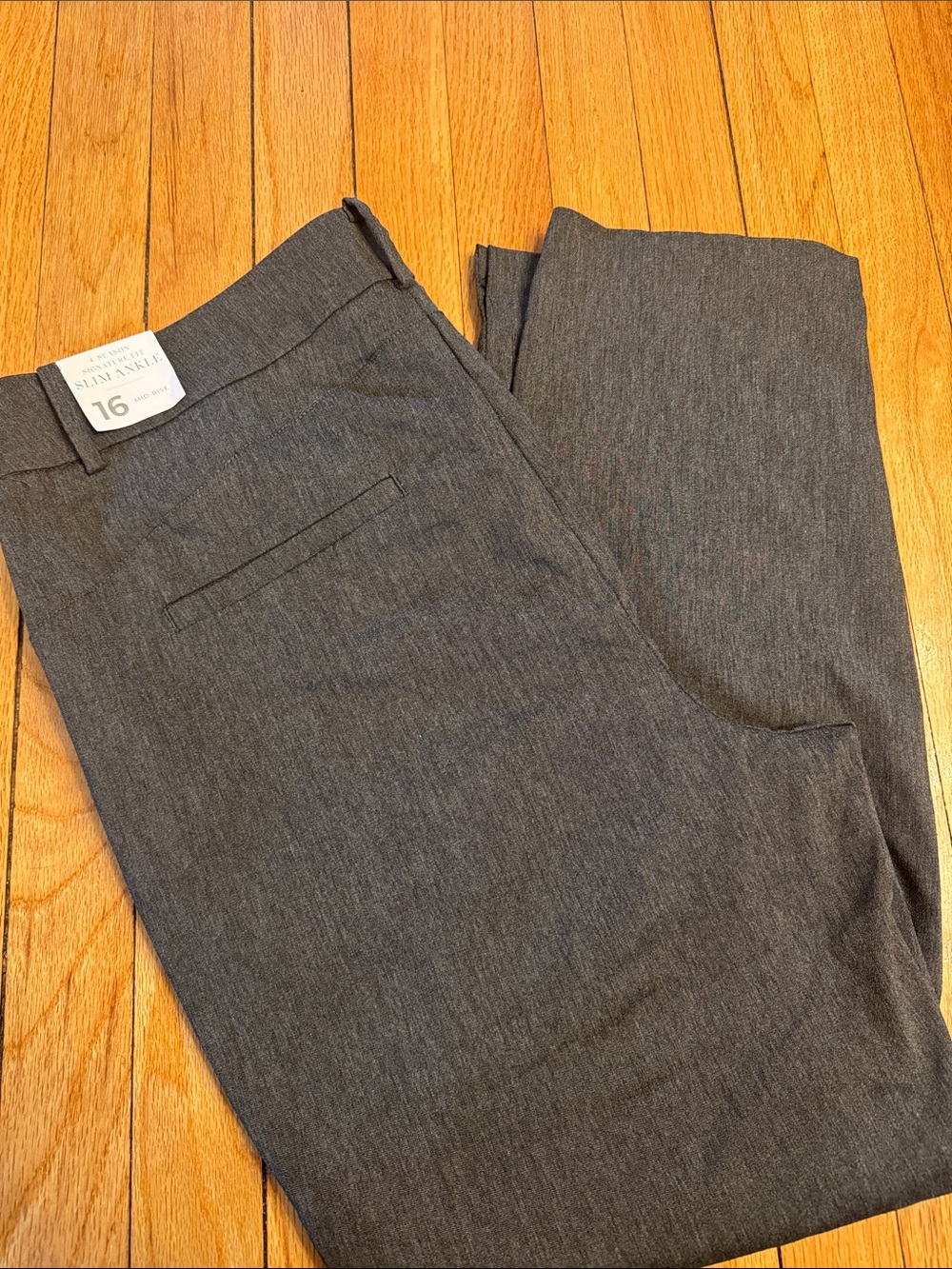 Lane Bryant Pants Slim Ankle Signature Fit Mid Rise Dress Trousers 16